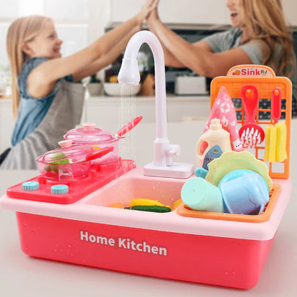 Fun Play Kitchen with Water Play and Cooking Tools