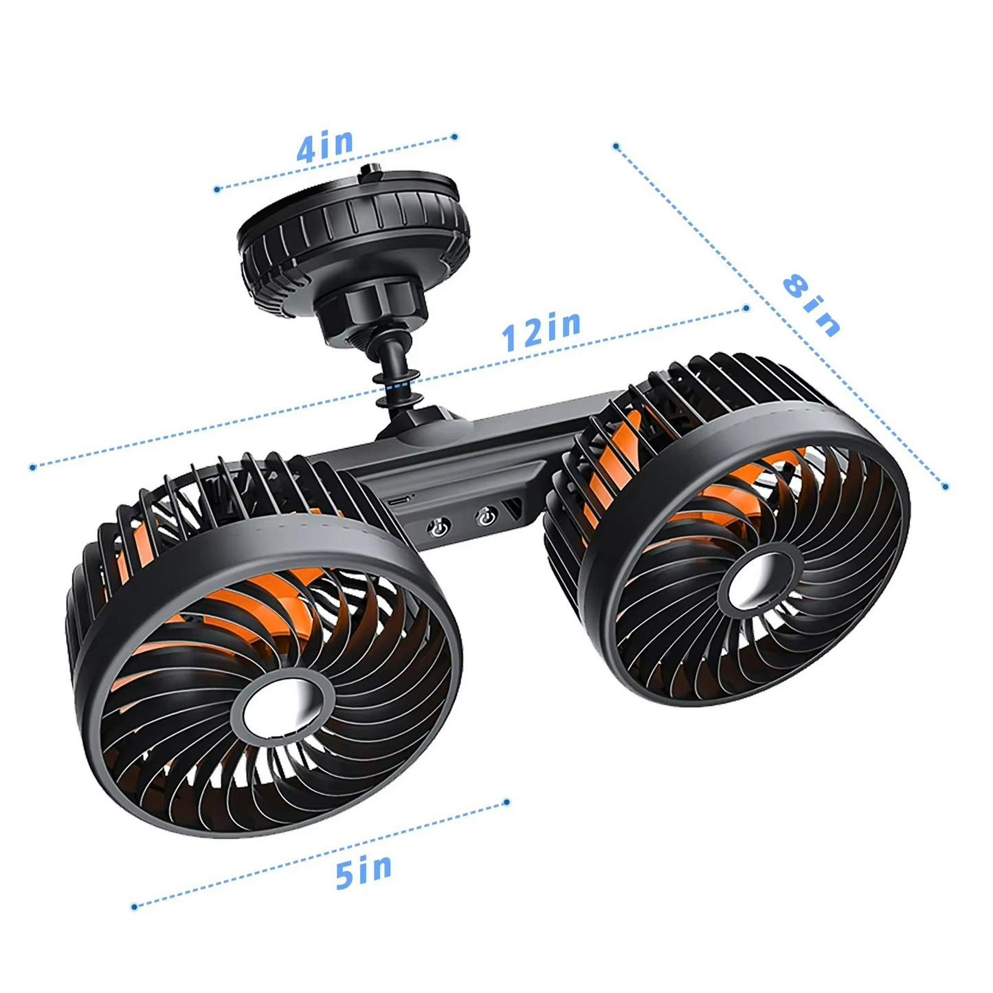 Portable Car Air Cooler Fan with Rechargeable Battery - Yeezlab