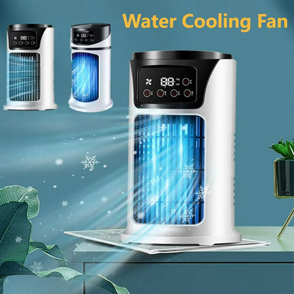Portable 3-in-1 Mist Fan with Humidifier and LED Light