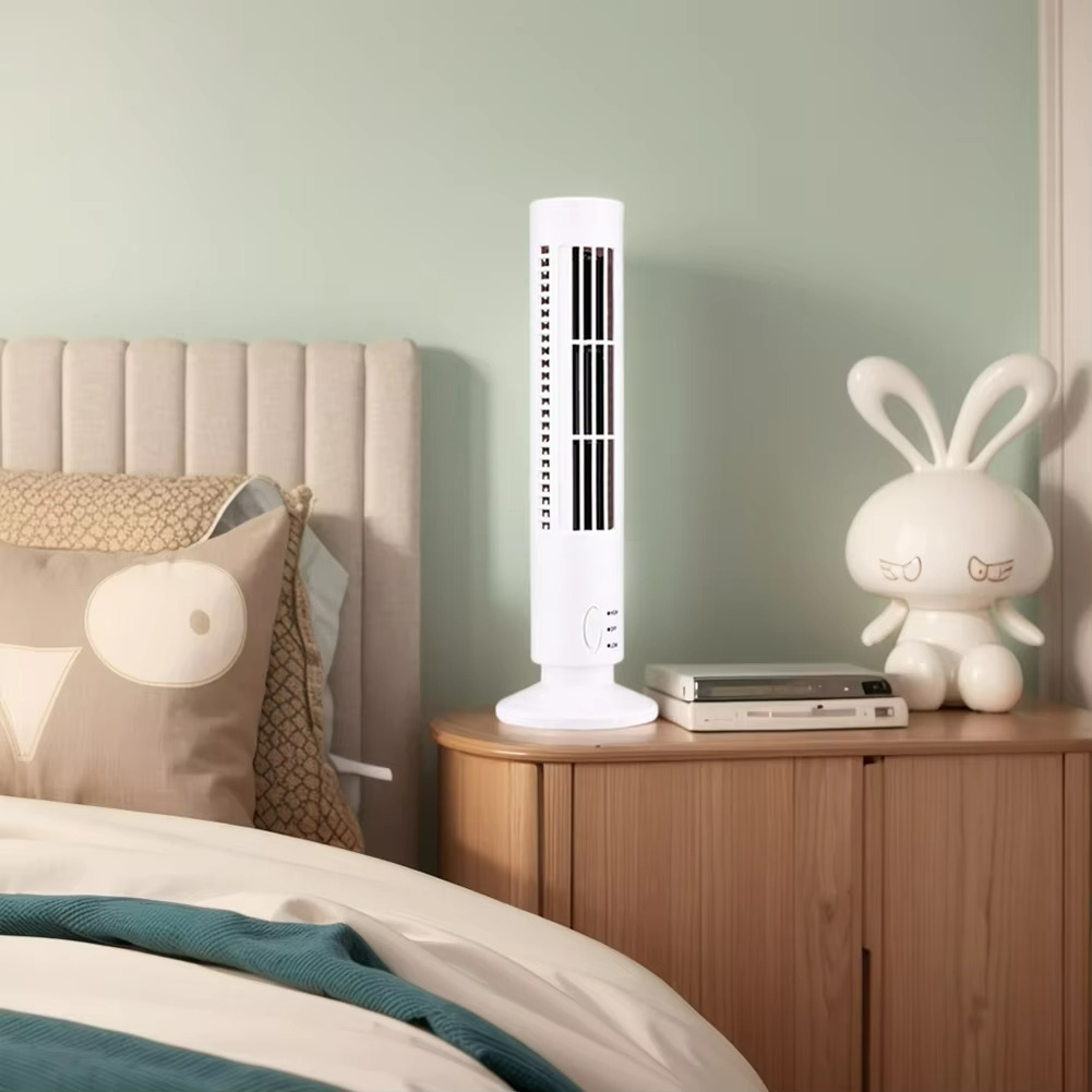 Slim Quiet Bladeless Tower Fan