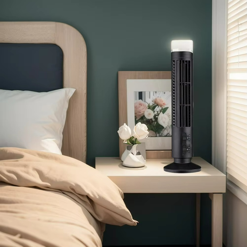 Slim Quiet Bladeless Tower Fan