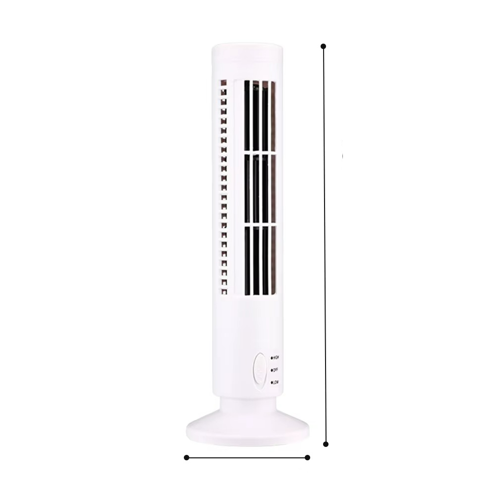 Slim Quiet Bladeless Tower Fan