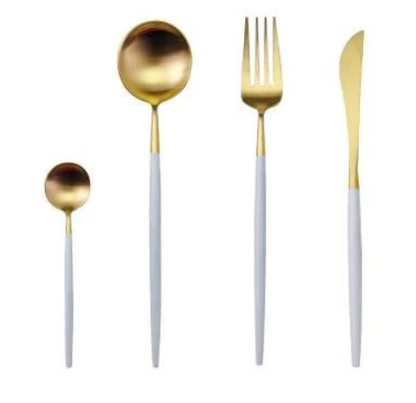 Premium 24-Piece Metal Flatware Set for Elegant Dining