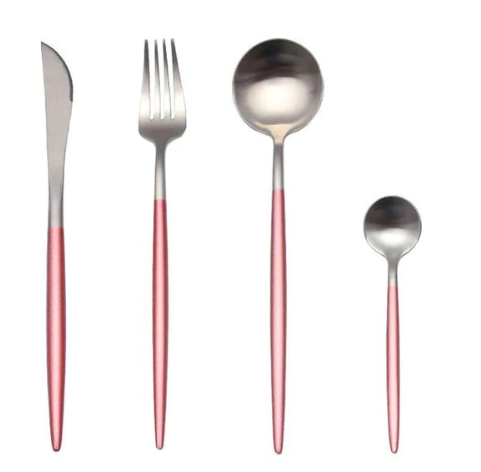 Premium 24-Piece Metal Flatware Set for Elegant Dining