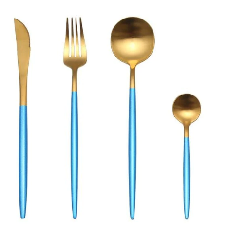 Premium 24-Piece Metal Flatware Set for Elegant Dining