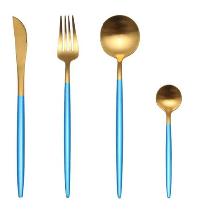 Premium 24-Piece Metal Flatware Set for Elegant Dining