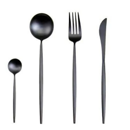 Premium 24-Piece Metal Flatware Set for Elegant Dining - Yeezlab
