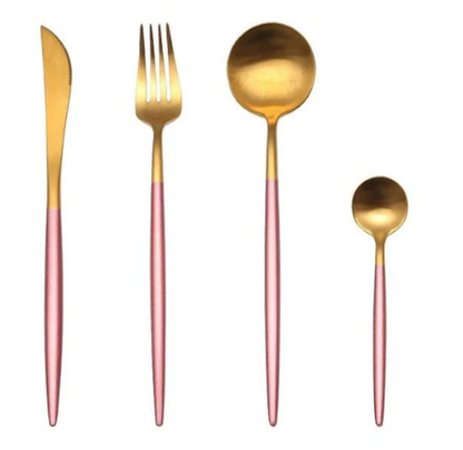 Premium 24-Piece Metal Flatware Set for Elegant Dining
