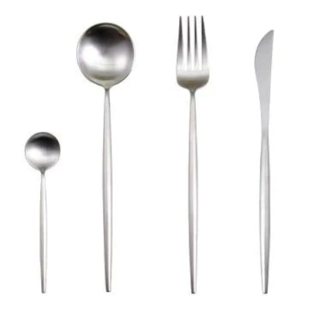 Premium 24-Piece Metal Flatware Set for Elegant Dining
