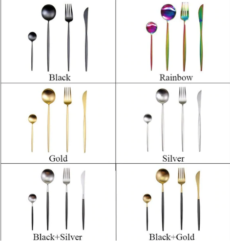 Premium 24-Piece Metal Flatware Set for Elegant Dining