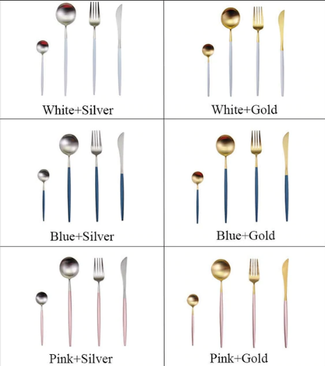 Premium 24-Piece Metal Flatware Set for Elegant Dining