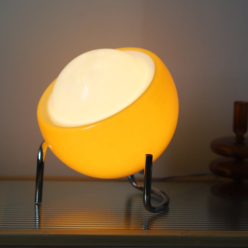 Vintage Glass Desk Lamp - Soft Nordic Nightlight