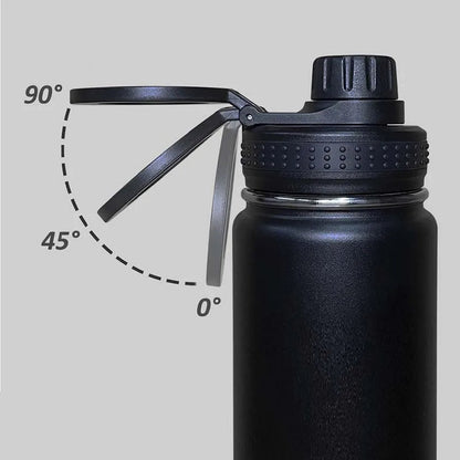 Thermal Stainless Steel Water Bottle with Phone Clip - 750ml