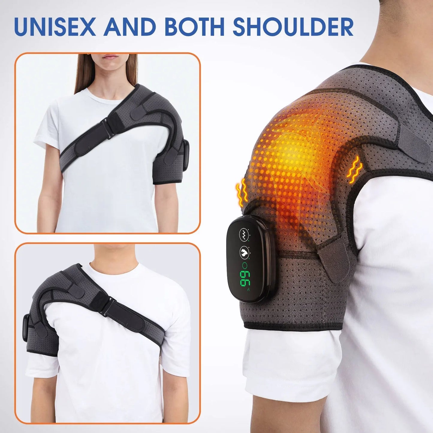 Relaxing Shoulder Massager with Heat and Vibration Therapy