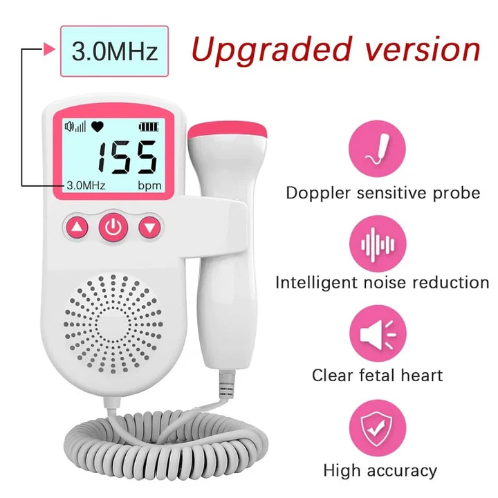 Baby Heartbeat Monitor Fetal Doppler Device