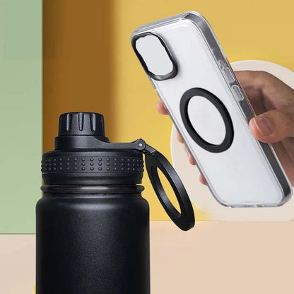 Thermal Stainless Steel Water Bottle with Phone Clip - 750ml - Yeezlab