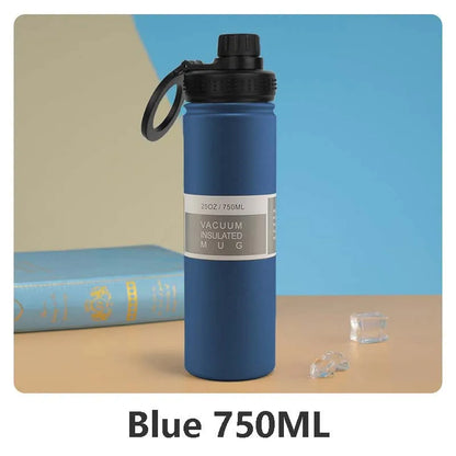 Thermal Stainless Steel Water Bottle with Phone Clip - 750ml