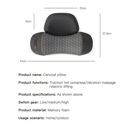 Heated Massage Neck and Shoulder Relaxation Pillow