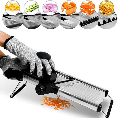 Premium Adjustable Metal Vegetable Slicer