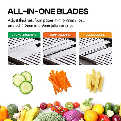 Premium Adjustable Metal Vegetable Slicer