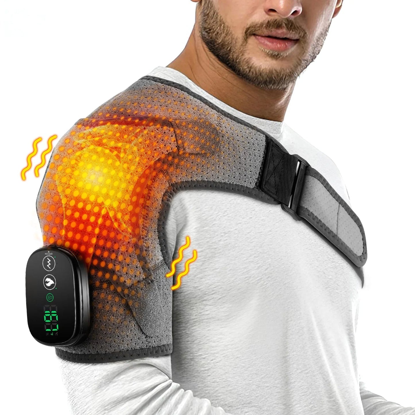 Relaxing Shoulder Massager with Heat and Vibration Therapy