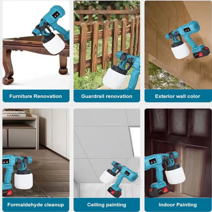 Portable Electric Paint Spray Gun for All Surfaces