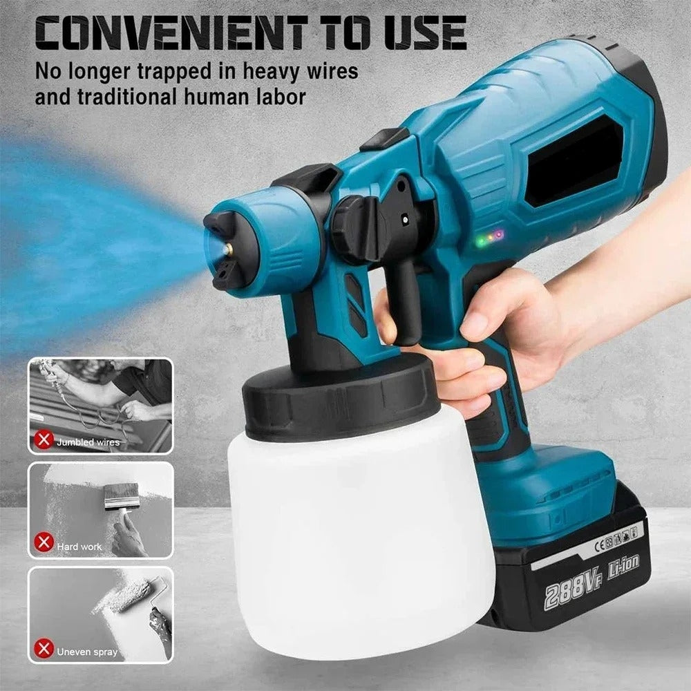 Portable Electric Paint Spray Gun for All Surfaces