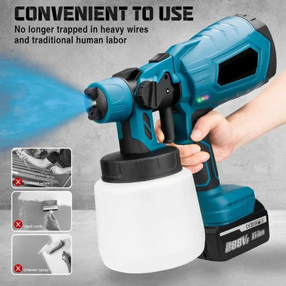 Portable Electric Paint Spray Gun for All Surfaces