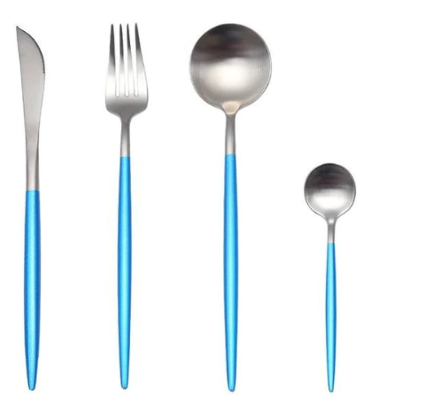 Premium 24-Piece Metal Flatware Set for Elegant Dining