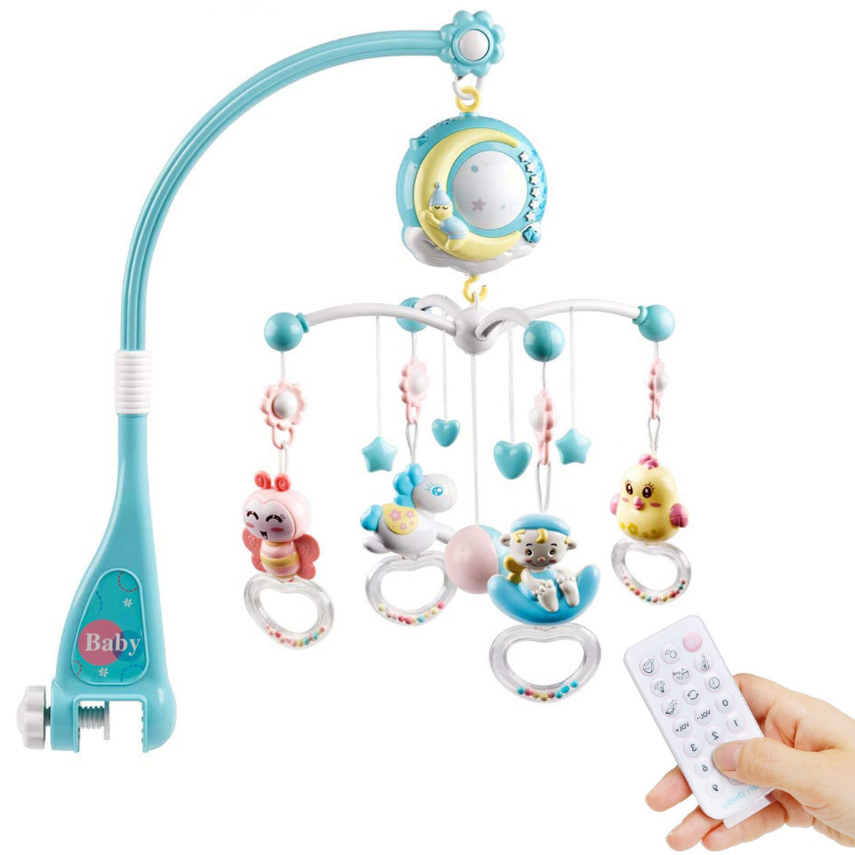 Soothing Baby Mobile with Calming Toys - Yeezlab