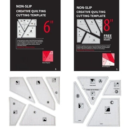 Easy Sewing Cutting Mat Template Set