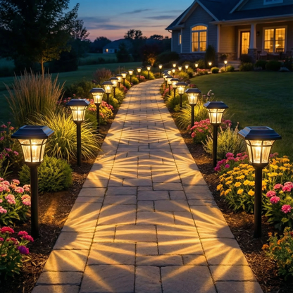 4PCS Solar LED waterproof ground lights for gardens