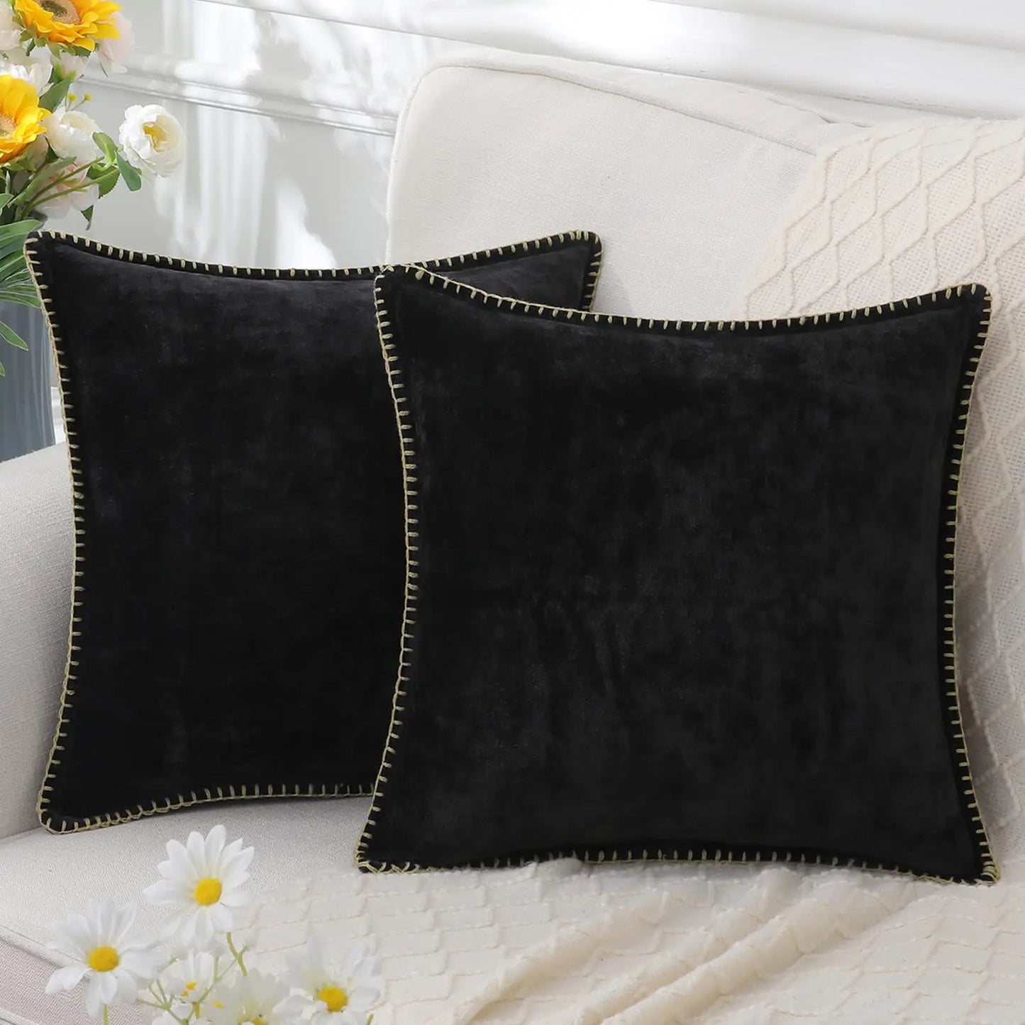 Plush Chenille Velvet Cushion Cover