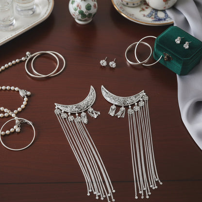Glamorous Crescent Moon Hair Clip