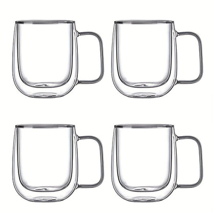 Premium Double Walled Glass Coffee Mug