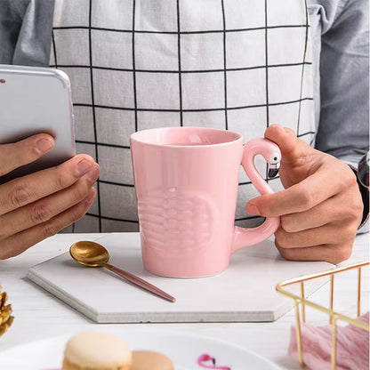 Pastel Pink Ceramic Tea Cup Set