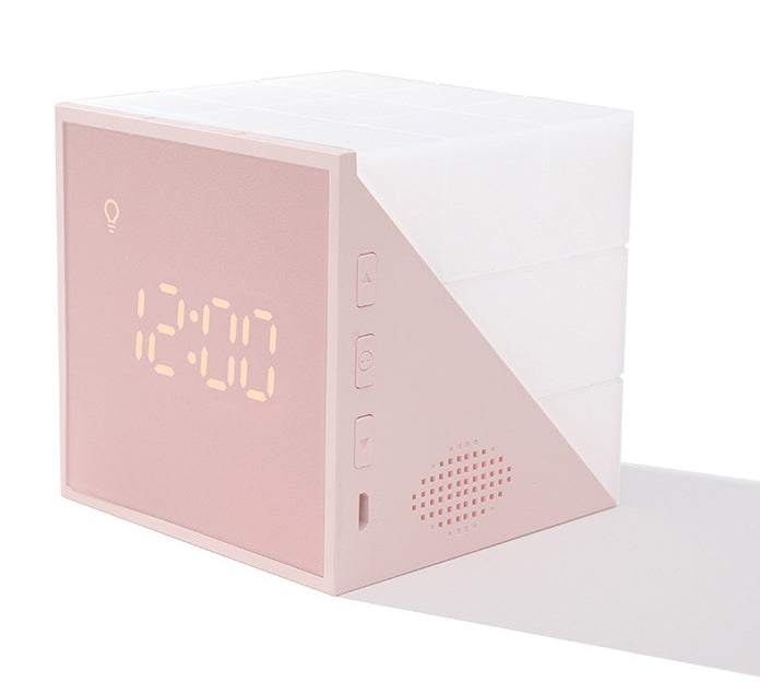 Smart LED Alarm Clock with Voice Control and Night Light