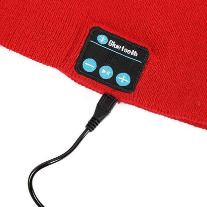 Warm Bluetooth Beanie with Touchscreen Gloves