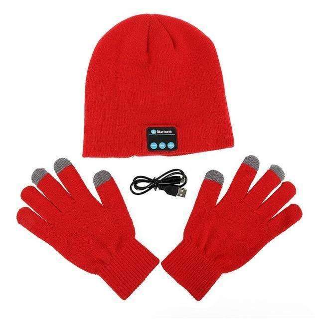 Warm Bluetooth Beanie with Touchscreen Gloves - Yeezlab