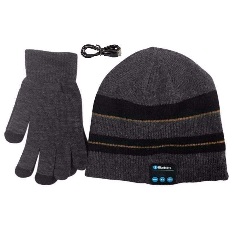 Warm Bluetooth Beanie with Touchscreen Gloves