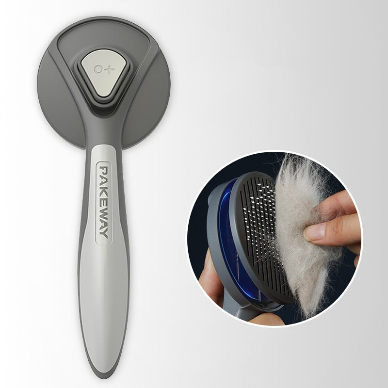 Easy clean pet grooming comb for cats and dogs