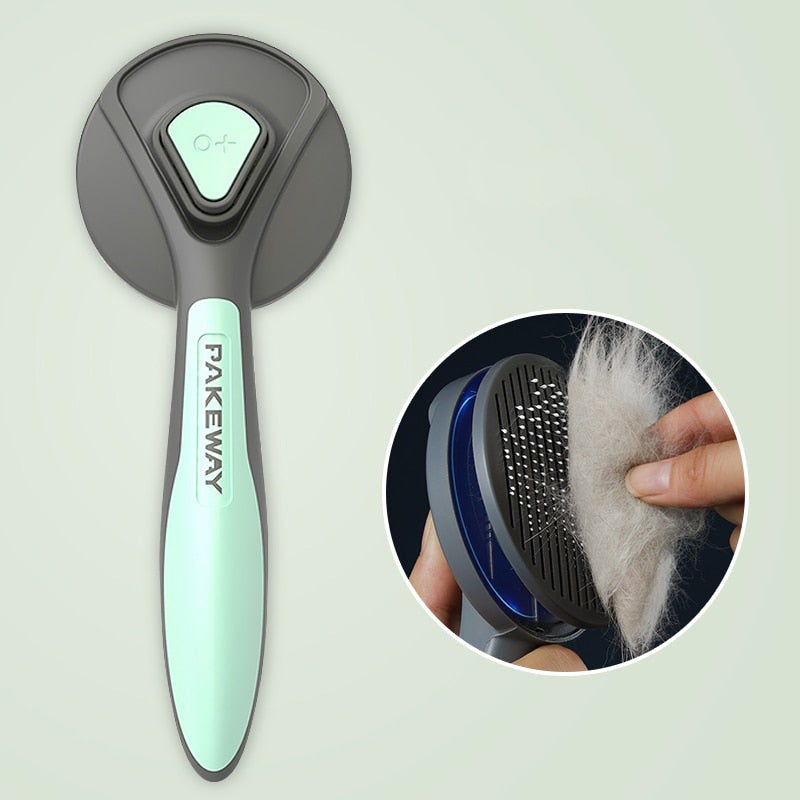 Easy clean pet grooming comb for cats and dogs