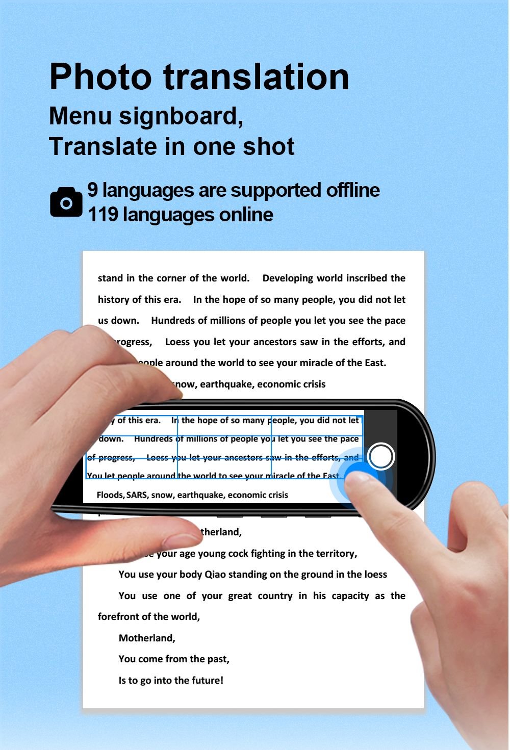 Portable Instant Language Translator Pen Scanner