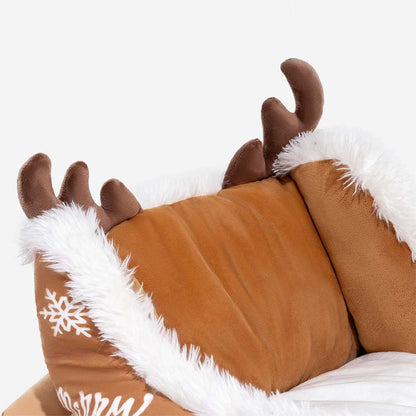 Cozy Plush Dog Bed for Warm Winter Sleep