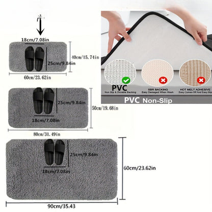 Luxury Plush Bathroom Mat - Ultra Soft Non Slip Bathmat