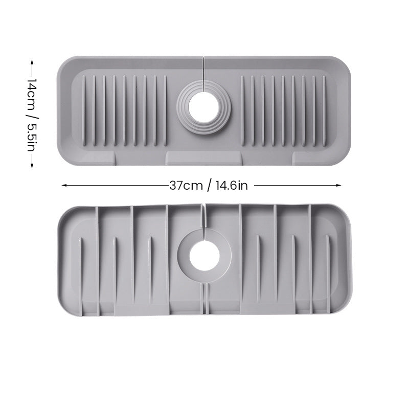 Waterproof Kitchen Sink Faucet Splash Mat