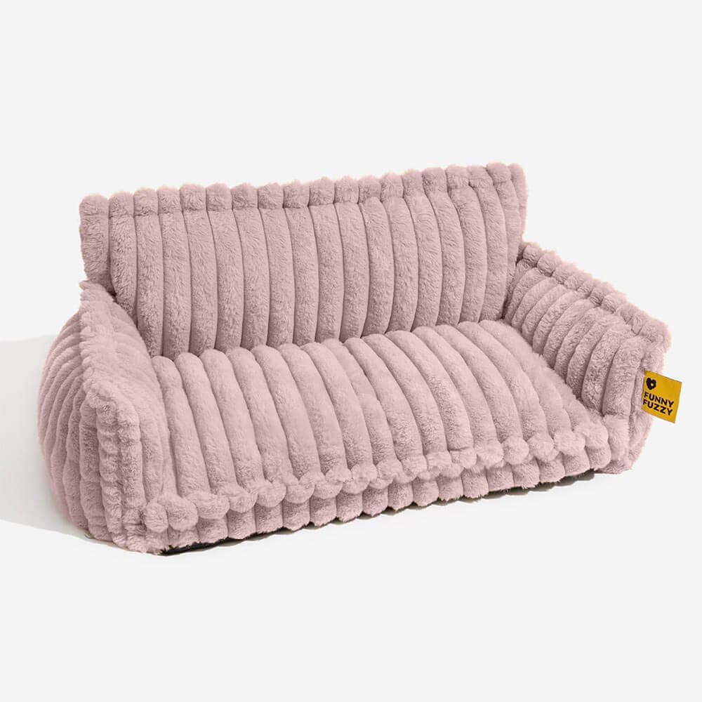 Plush Pet Couch - Washable Soft Dog Bed