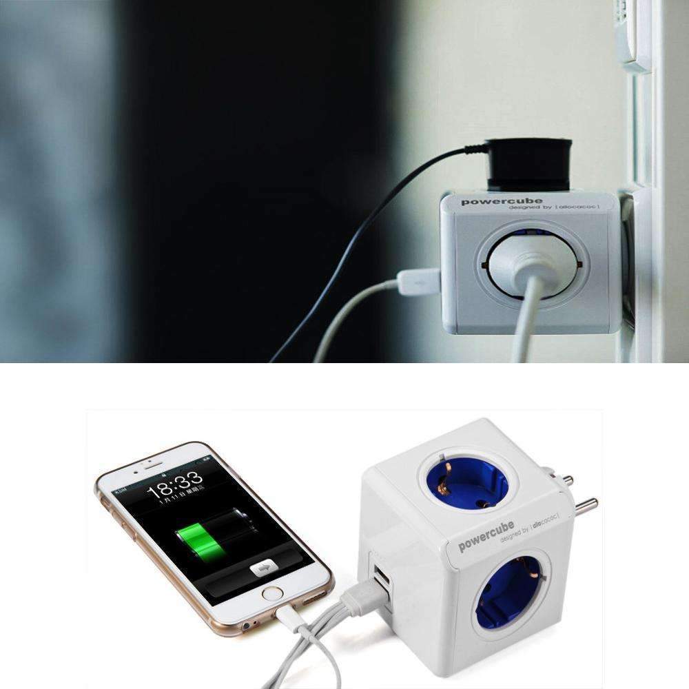Compact Portable Power Cube Adapter