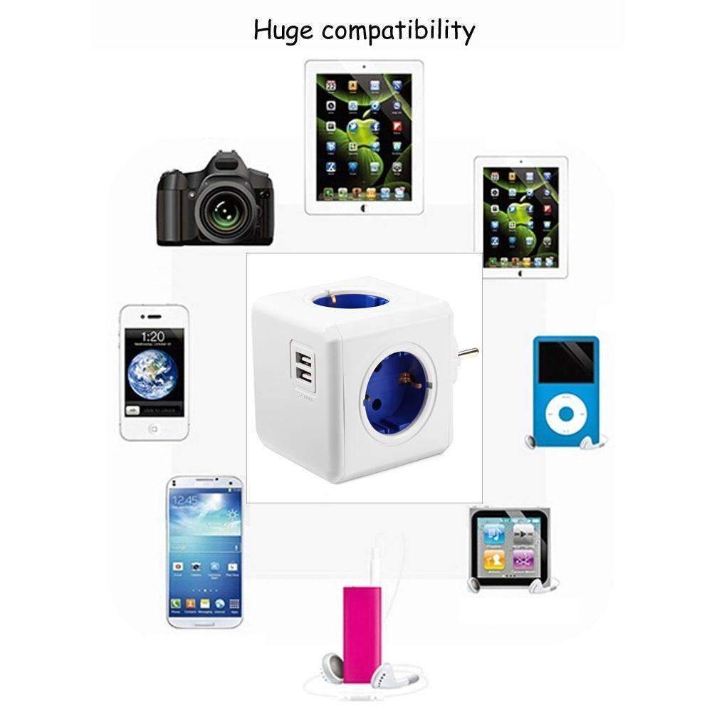 Compact Portable Power Cube Adapter