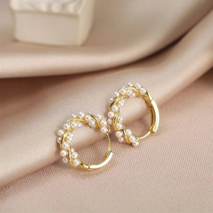 Chic Crystal Circle Earrings